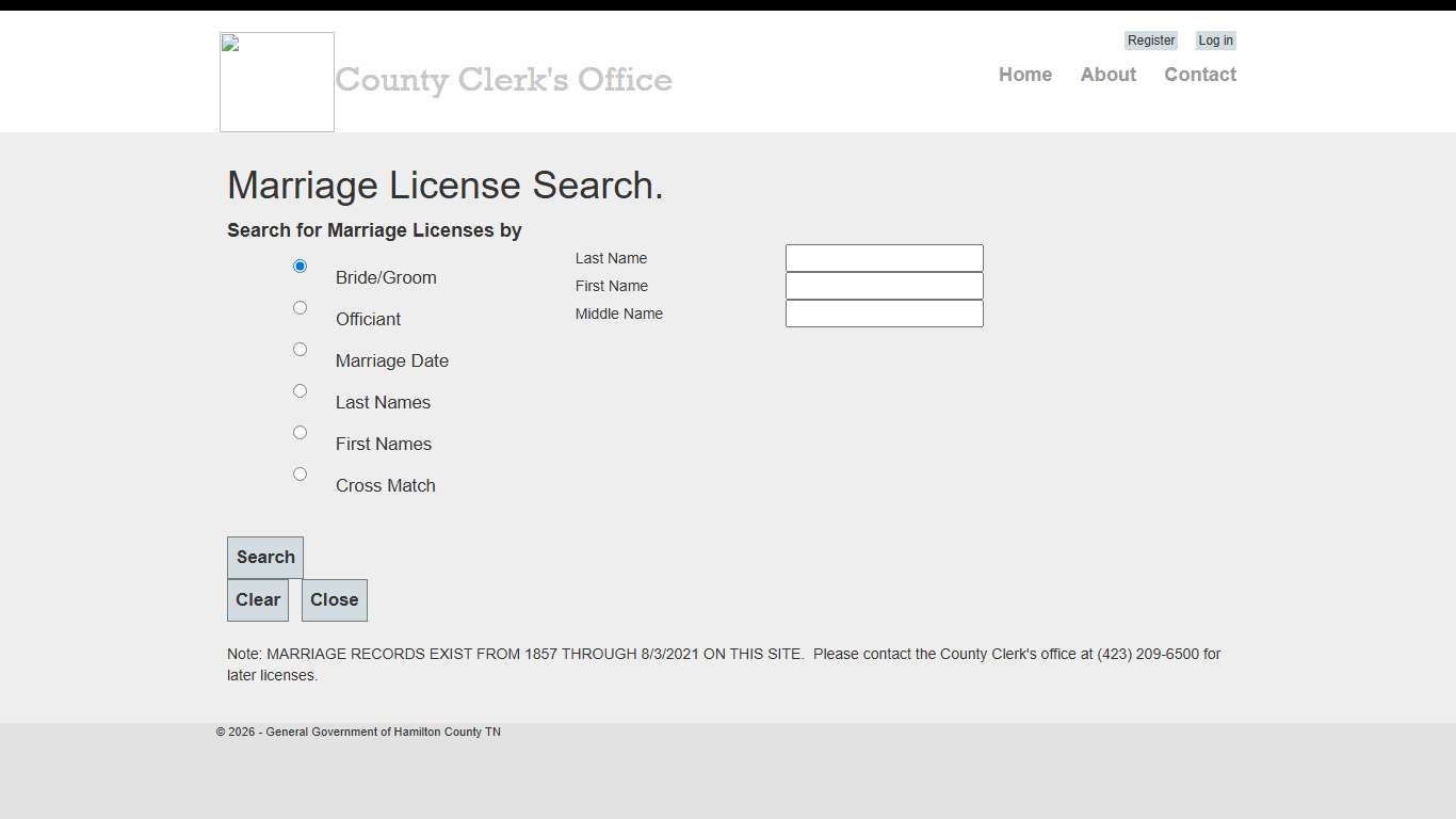 Marriage License Search - Marriage licenses